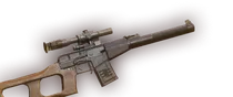 Warhounds game UI illustration of a scoped rifle